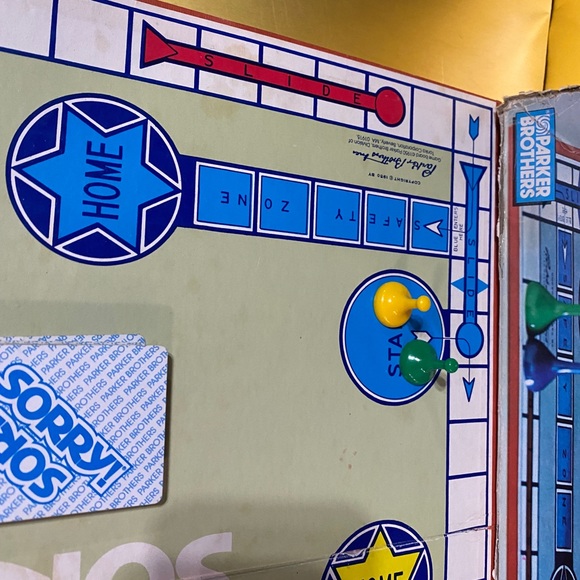 SORRY BOARD GAME VTG 1972 PARKER BROTHERS SLIDE PURSUIT GAME - Picture 5 of 14